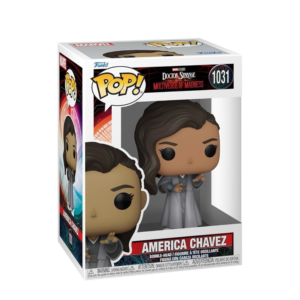 Funko Marvel America Chavez Doctor Strange Bobble Head Figure - In Box Protector